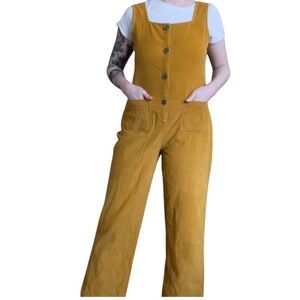 EARTHBOUND Yellow Corduroy Jumpsuit